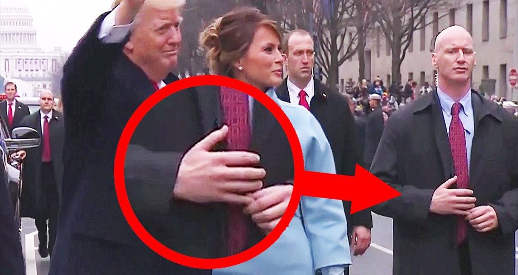 Guardaespaldas de Trump porta brazo falso para camuflar un arma