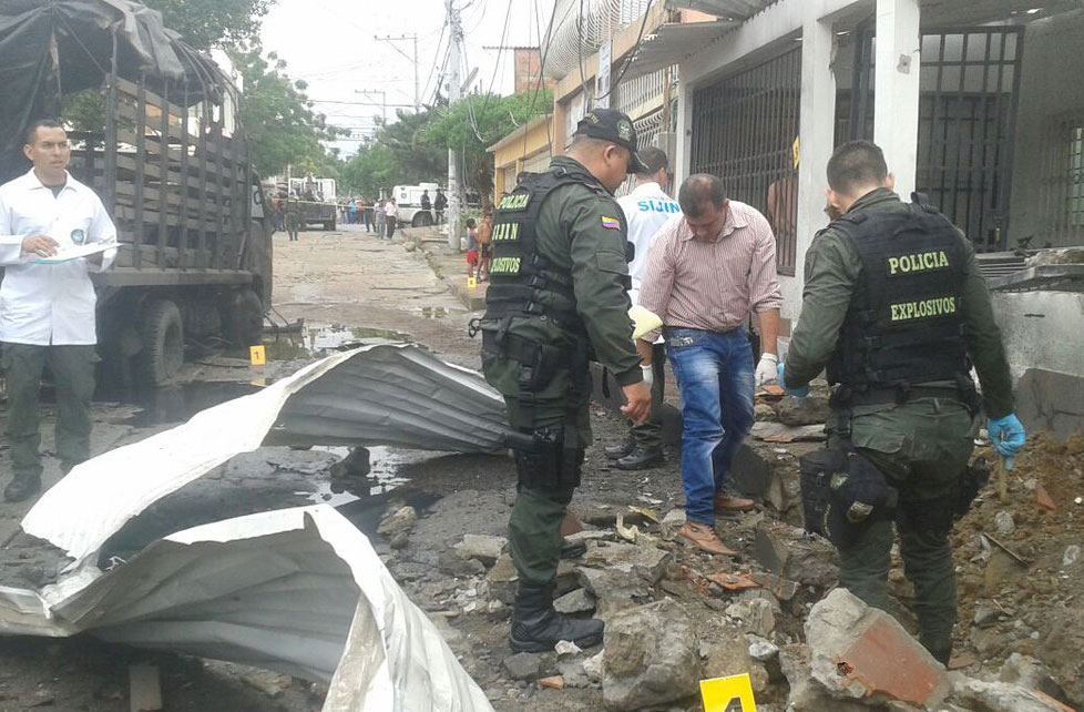 Atentado en capital colombiana deja 29 heridos