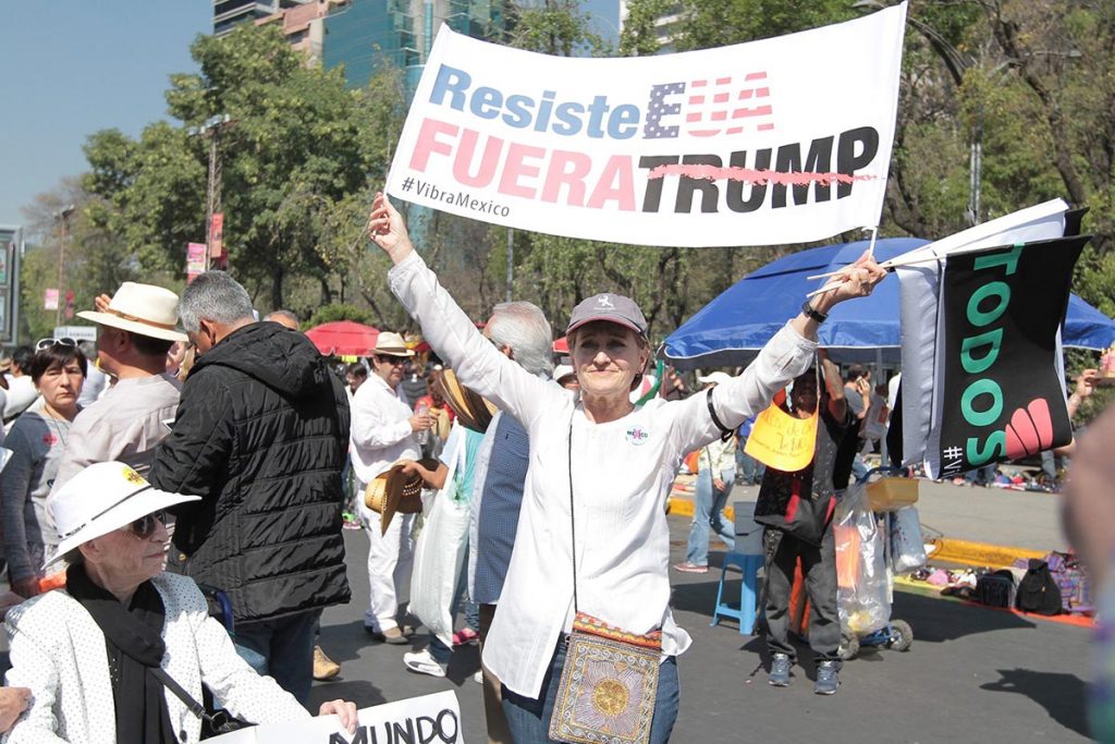 15 estados de México en la marcha anti Trump