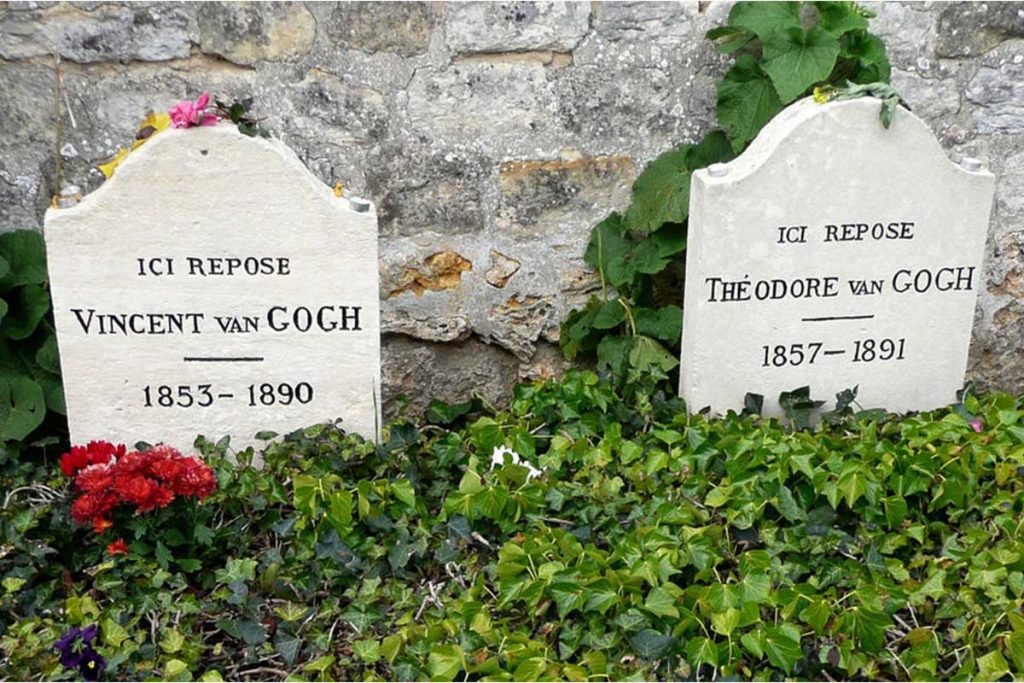 Van Gogh su tumba afectada por las lluvias