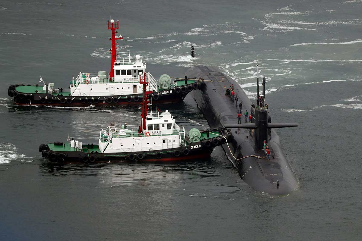USS Michigan, una nueva demostración de fuerza ante Pyongyang