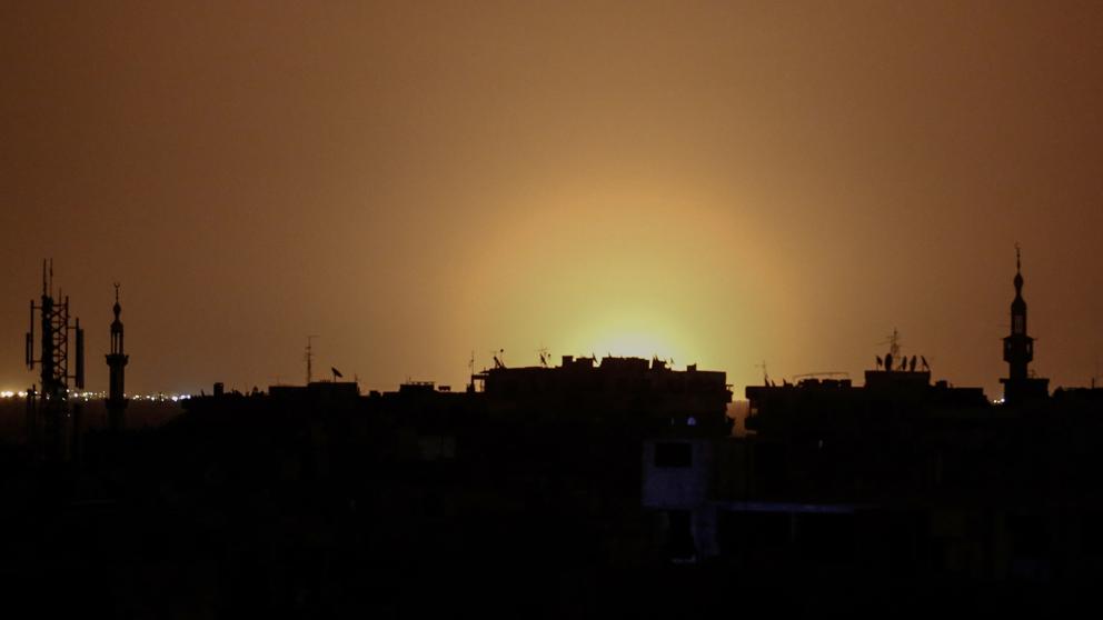 Que Israel bombardeó aeropuerto de Damasco