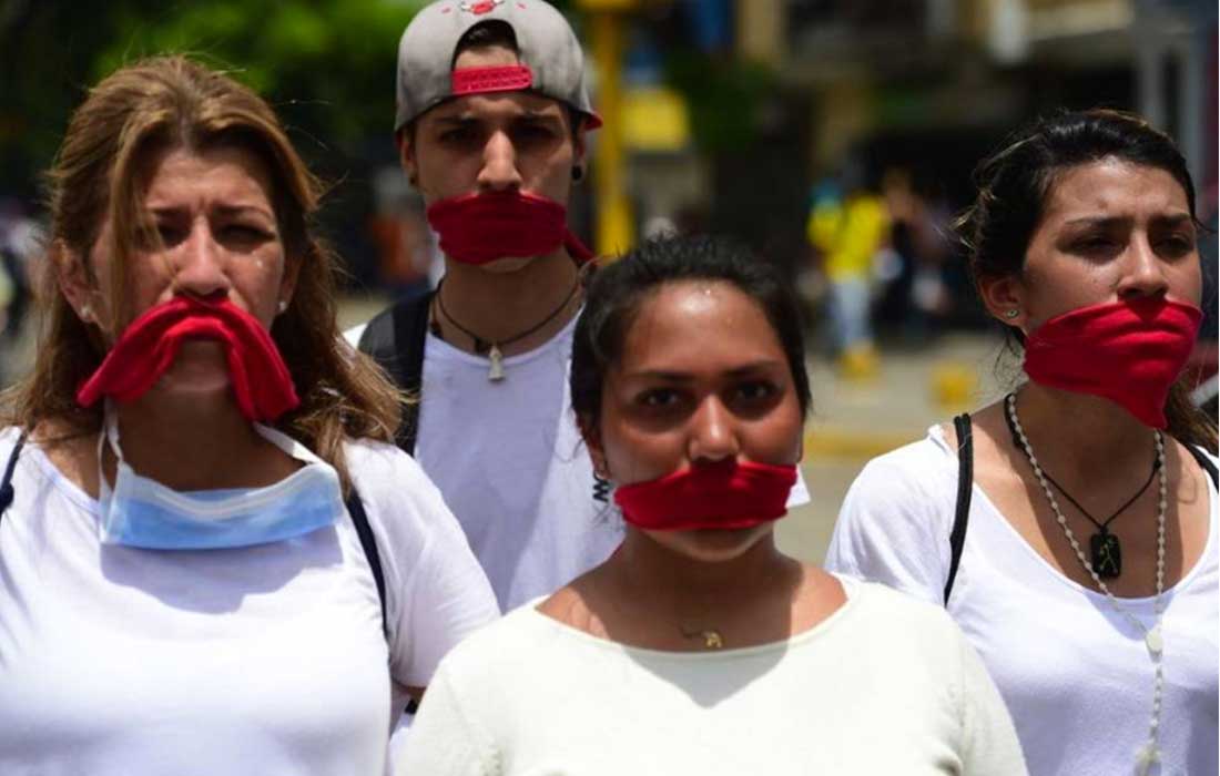 La “marcha del silencio” permitida por la policía en Venezuela