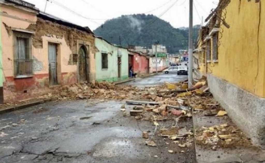 Más de tres mil afectados en Guatemala por sismo