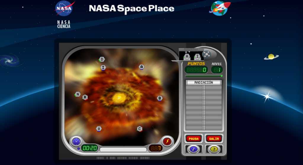 Aprende con la NASA jugando en línea