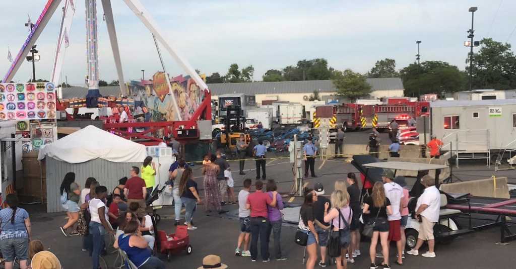 Feria colapsa en Ohio, mata a uno y hiere a siete