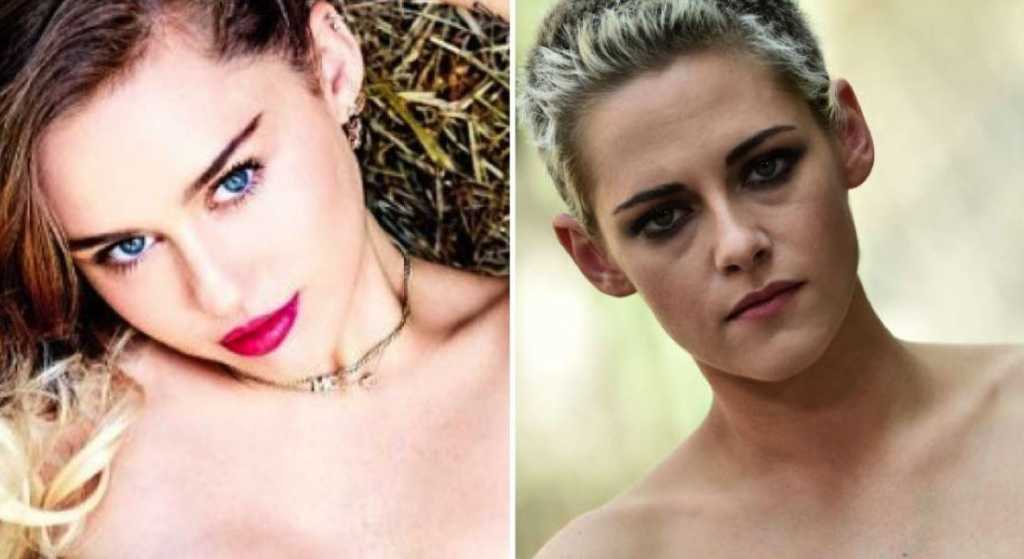 Filtran imágenes íntimas de Miley Cyrus y Kristen Stewart