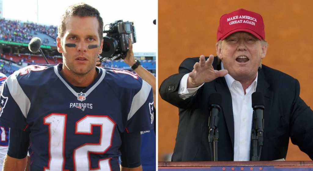 Tom Brady se pone en contra de Donald Trump