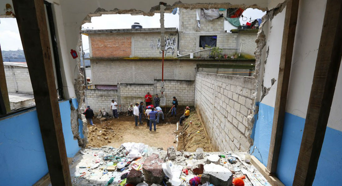 En Cuajimalpa inician reconstrucción por el terremoto