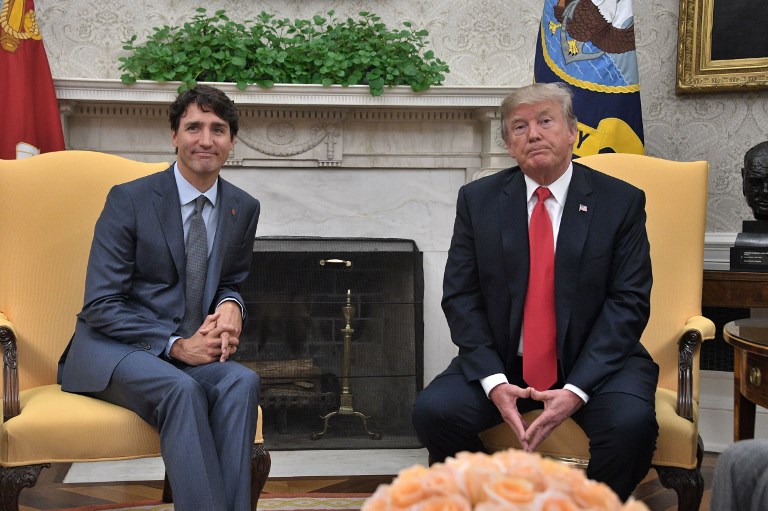 Trudeau visita a Trump para hablar del TLCAN