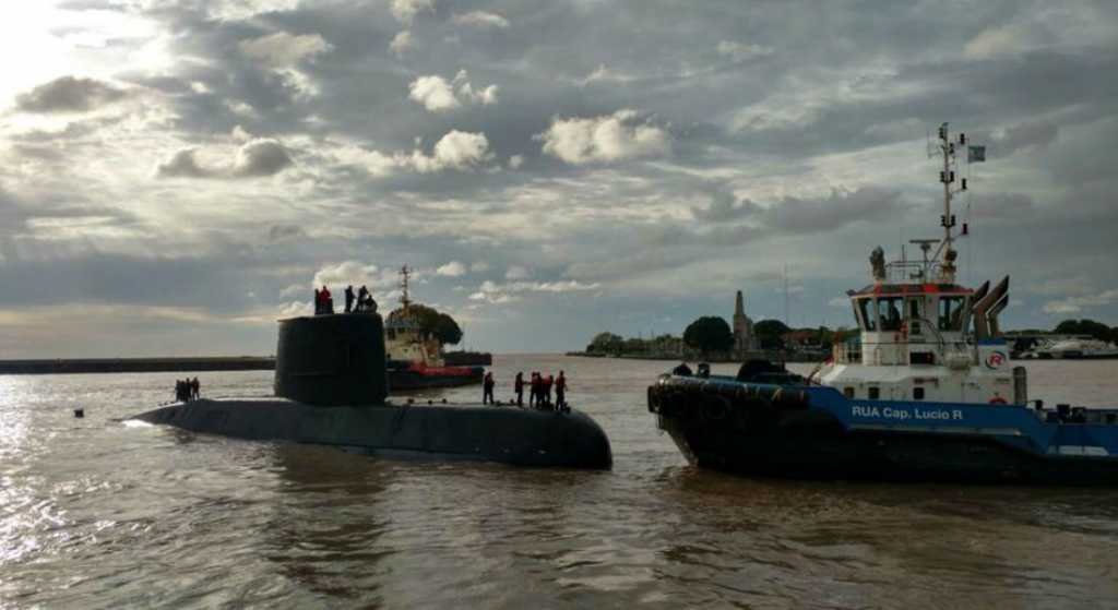 Submarino argentino cumple una semana desaparecido
