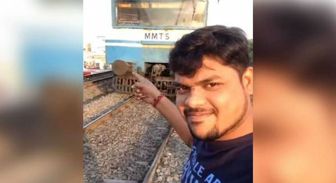 Por tomarse una selfie lo atropella el tren