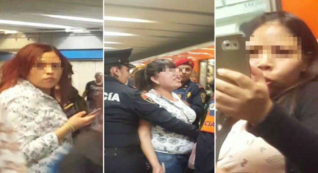 Así operan ladronas de celulares en el Metro