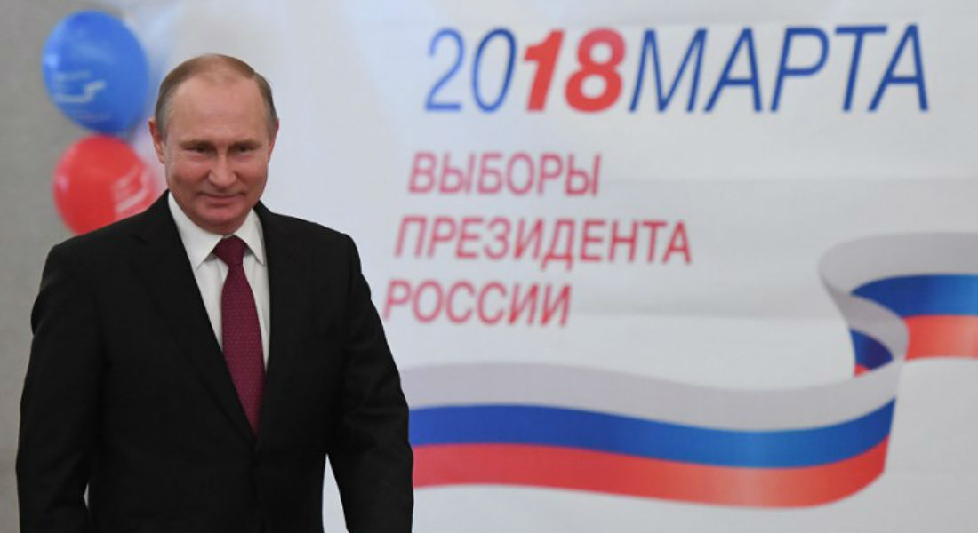 Putin ganó las elecciones de forma aplastante, según sondeo