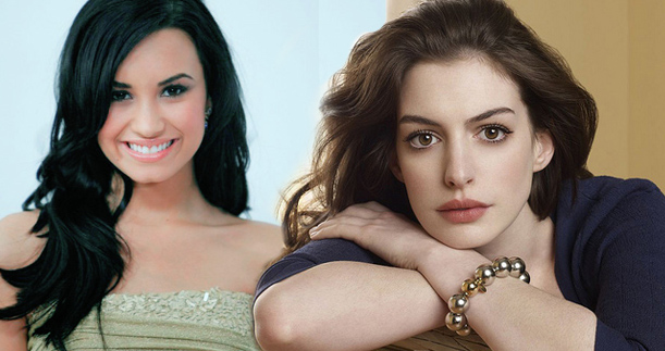 Demi Lovato y Anne Hathaway piden que acepten sus cuerpos como son