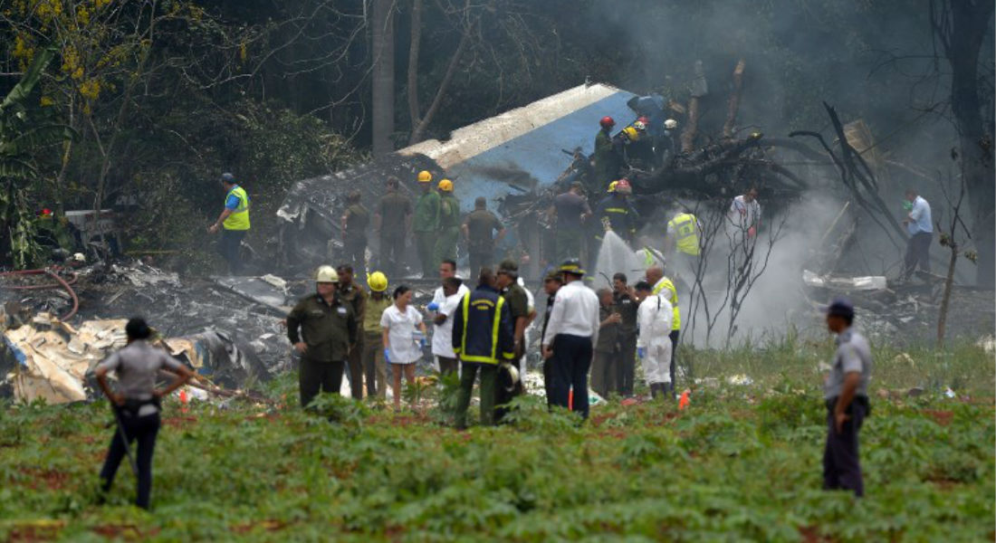 Se estrella avión de pasajeros en La Habana