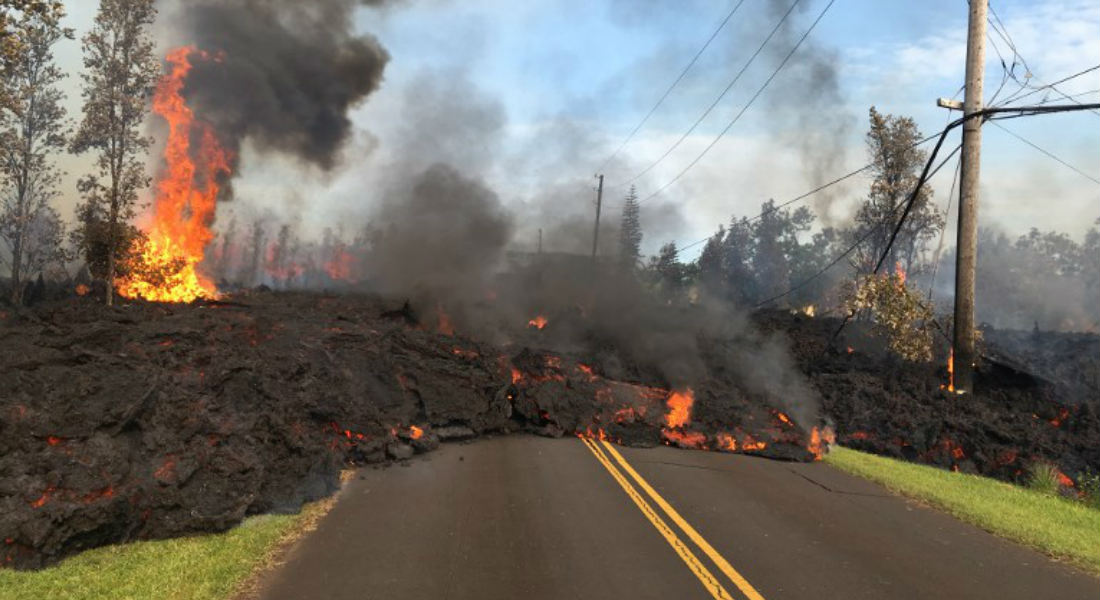 Lava del volcán Kilauea arrasa con todo a su paso en Hawái