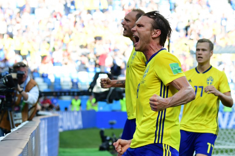 Suecia gana a Corea del sur 1-0 con ayuda del VAR