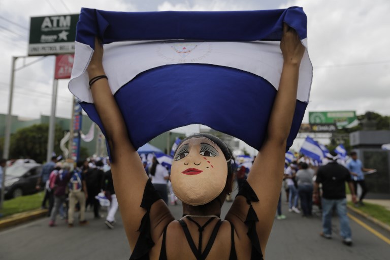 Tiroteo contra manifestantes en contra de Ortega en Managua