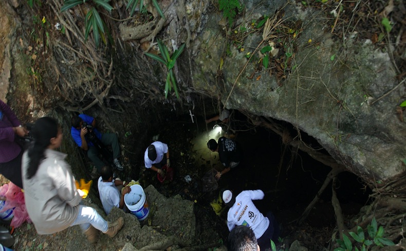 Descubren cenote y cueva con pinturas en Yucatán