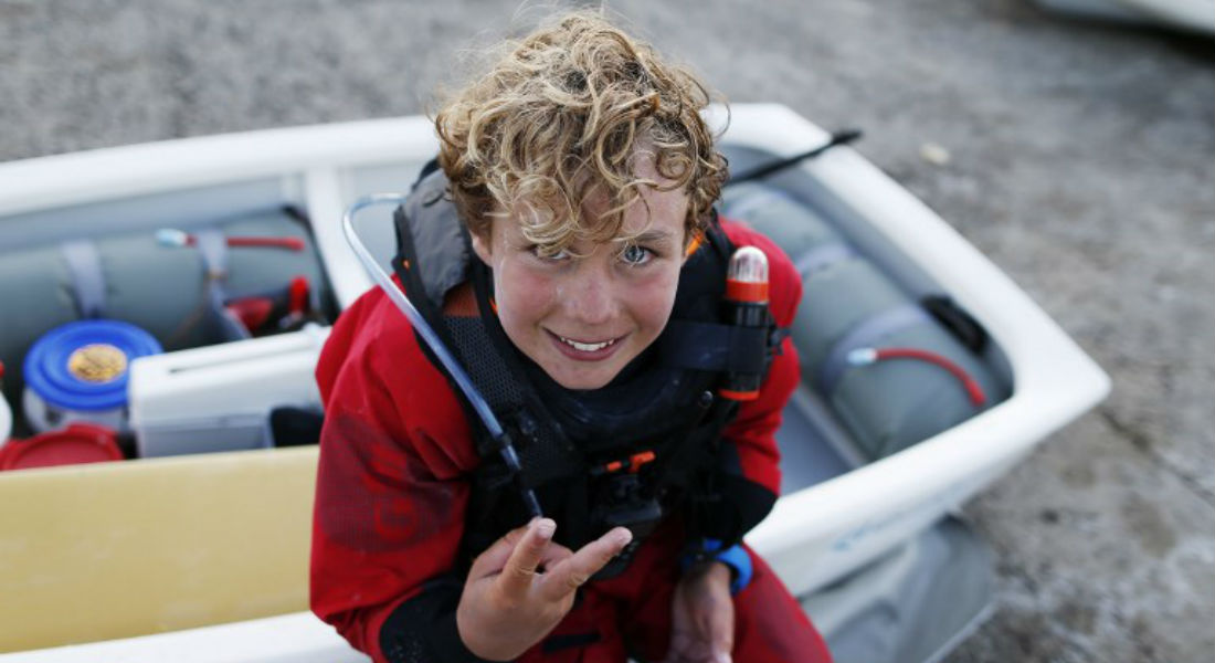 ¡Récord! Niño de 12 años cruza solo el Canal de la Mancha