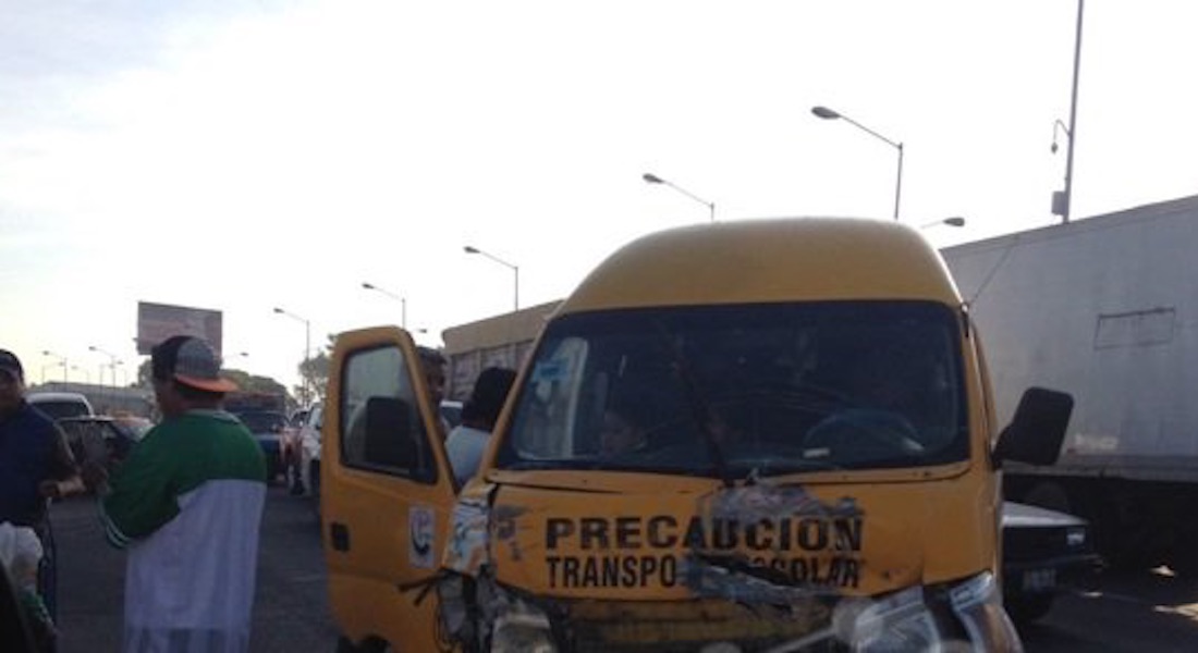 Un choque en Puebla deja un saldo de seis niños heridos