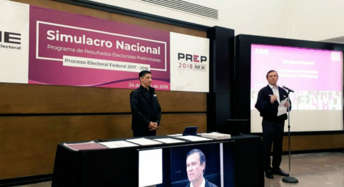 El INE realizó el Simulacro Nacional del PREP