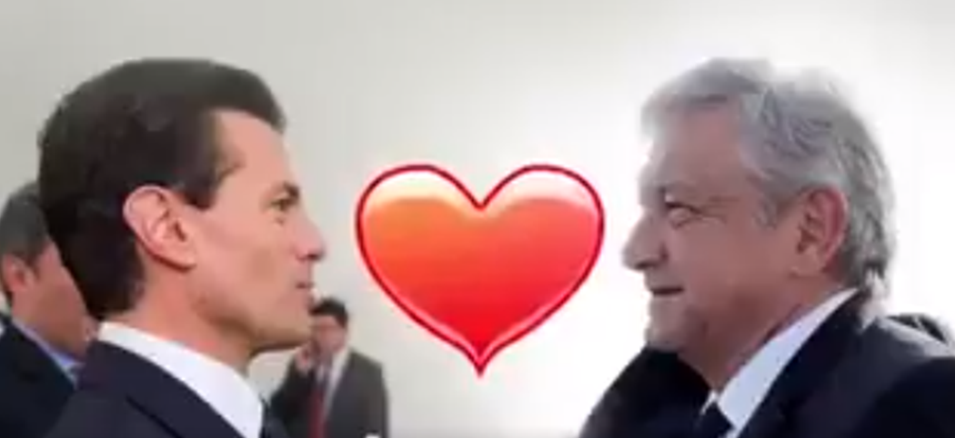 VIDEO: Peña Nieto y AMLO cantan juntos en video musical
