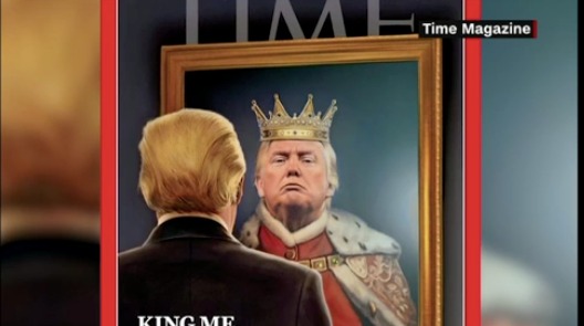 “Rey” Donald Trump protagoniza portada de revista Time