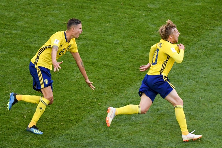 Suecia se clasifica a cuartos al vencer a Suiza 1-0 en el Mundial