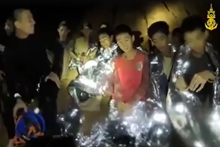 Con buena salud los 12 niños atrapados en cueva de Tailandia