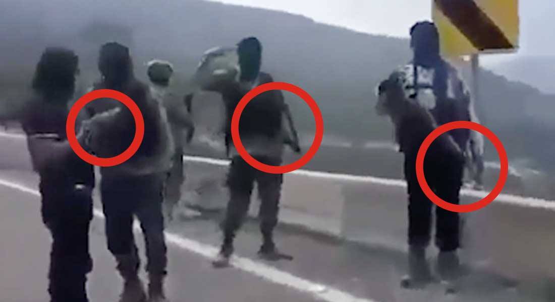 VIDEO: El CJNG presume su poder con caravana en la sierra