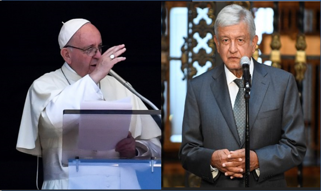 AMLO pedirá ayuda al papa Francisco para impulsar la paz