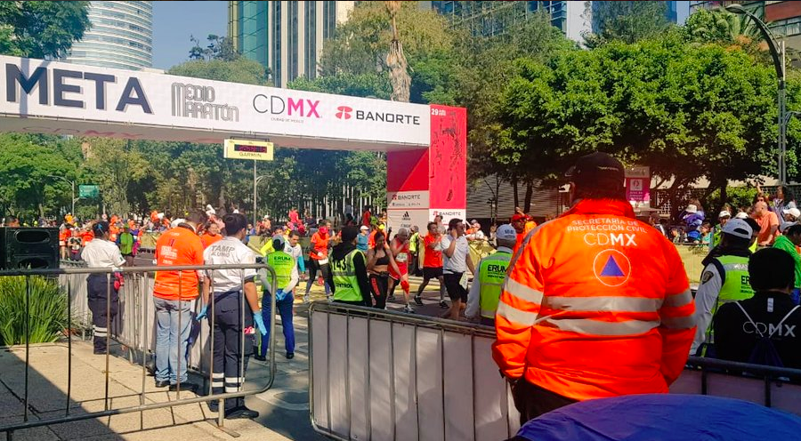 Muere por infarto corredor del Medio Maratón de la CDMX