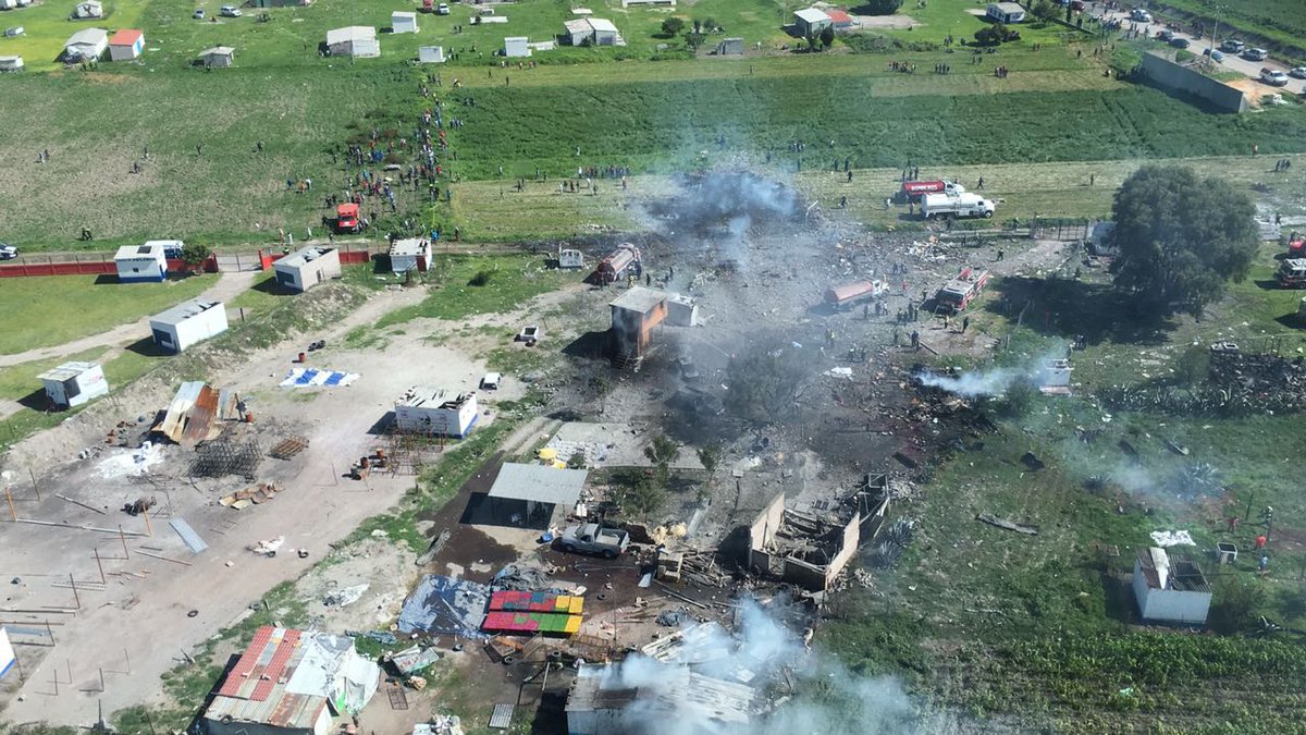VIDEO: Momento exacto de la explosión de Tultepec