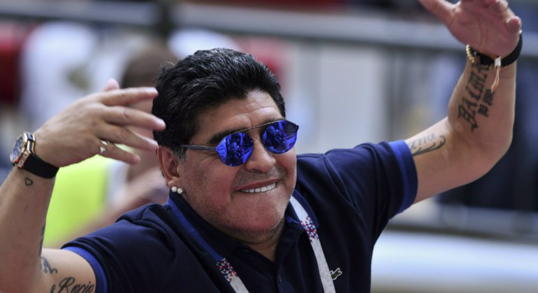 Maradona celebra triunfo de AMLO y Cuauhtémoc Blanco