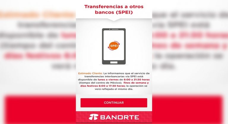 SPEI - Banorte - Banxico - Bancos - Screenshot - Business Locker