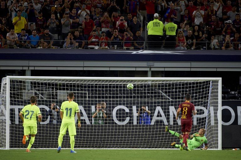 Barcelona pierde por 4-2 ante el AS Roma de Italia