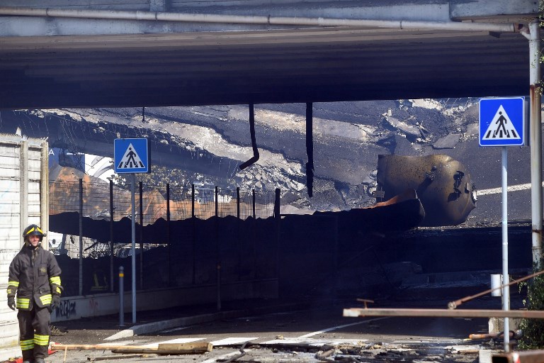 VIDEO: Explosión en autopista italiana deja un muerto y decenas de heridos