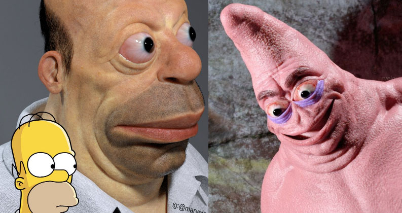 Artista horroriza Internet con su versión de personajes famosos en 3D