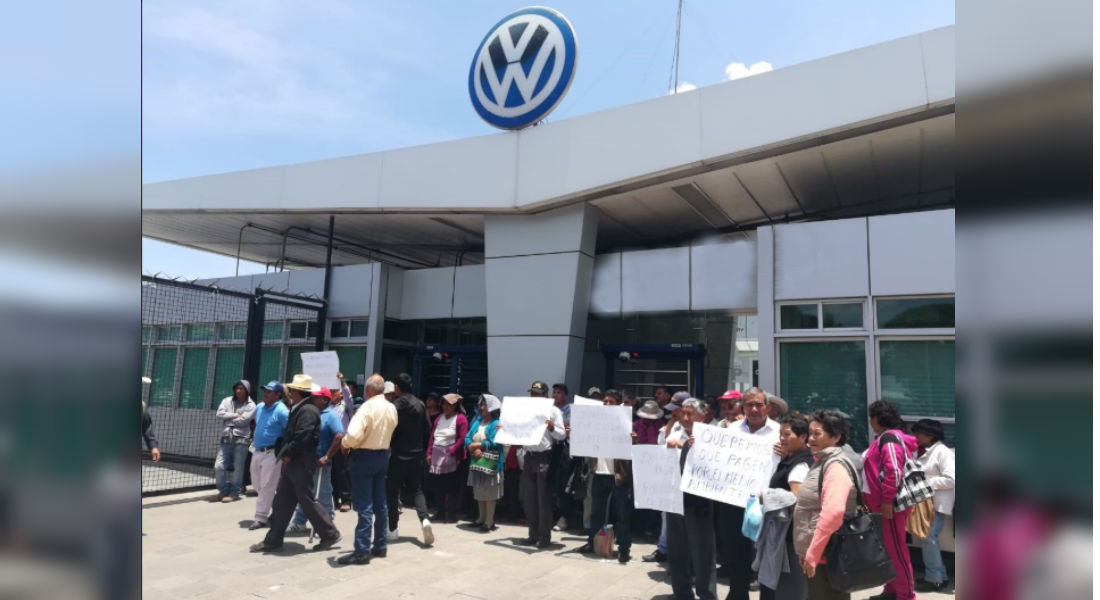 Volkswagen manipula el clima y mata cultivos en Puebla