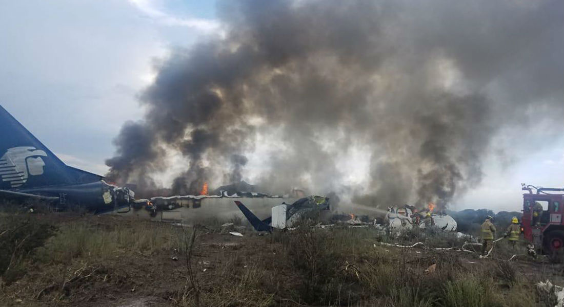 Siguen hospitalizadas 6 personas tras choque en avión de Aeroméxico