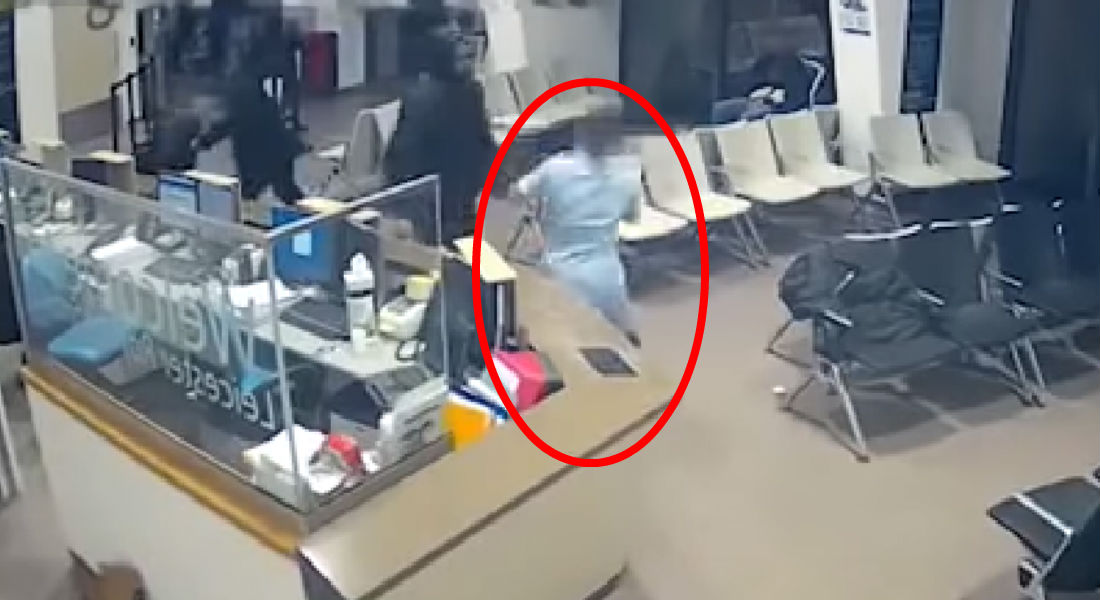 Enfermera encara a hombre armado para salvar a pacientes