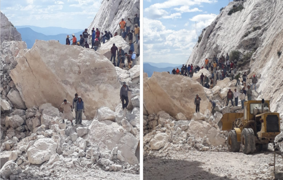Derrumbe en mina de Hidalgo deja un muerto y cuatro desaparecidos