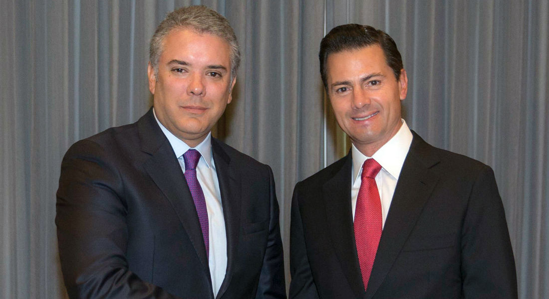 Peña Nieto felicita en Twitter a nuevo presidente de Colombia