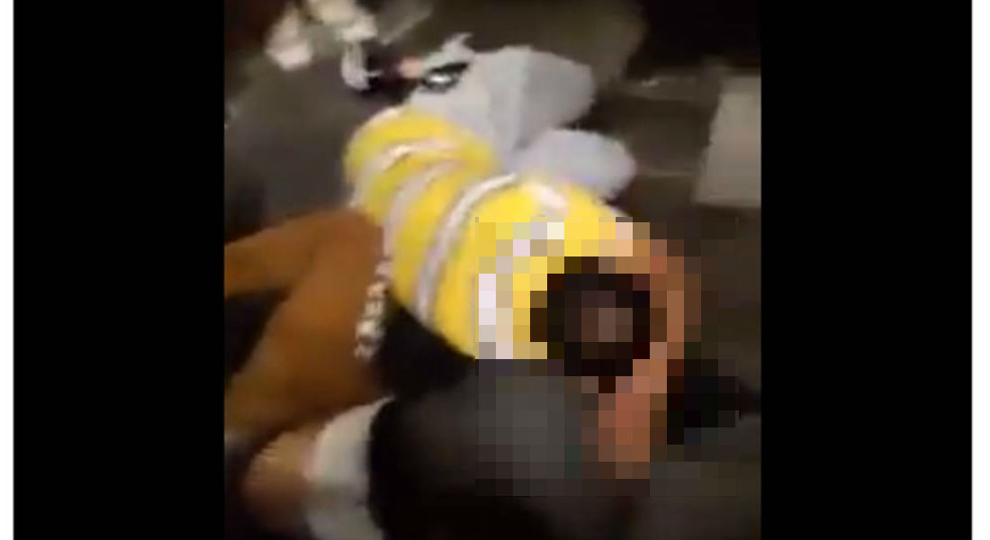 VIDEO: Brutal golpiza de usuarios del metro a «ratas» en L12