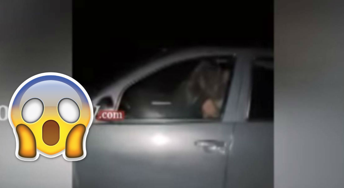 VIDEO: Pareja “le pone” en auto a toda velocidad