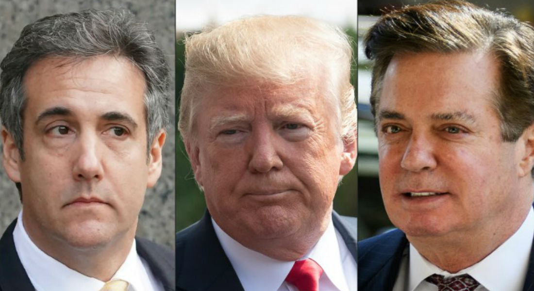 Trump implicado en delito electoral y dos de sus exasesores en prisión