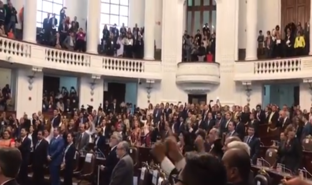VIDEO: Con mayoría morenista, Congreso local celebra a gritos, otra vez