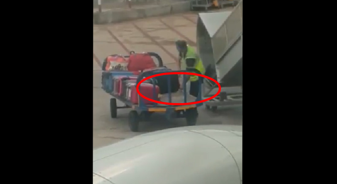 VIDEO: Empleado saquea maleta de niño en aeropuerto de Ibiza